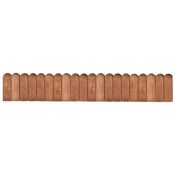 Rotoli di Bordura 3 pz 120 cm in Legno di Pino Impregnato