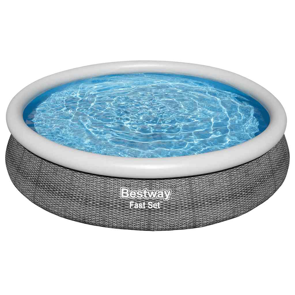 Bestway Set Piscina Rotonda 366x76 cm con Pompa Filtro