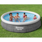 Bestway Set Piscina Rotonda 366x76 cm con Pompa Filtro