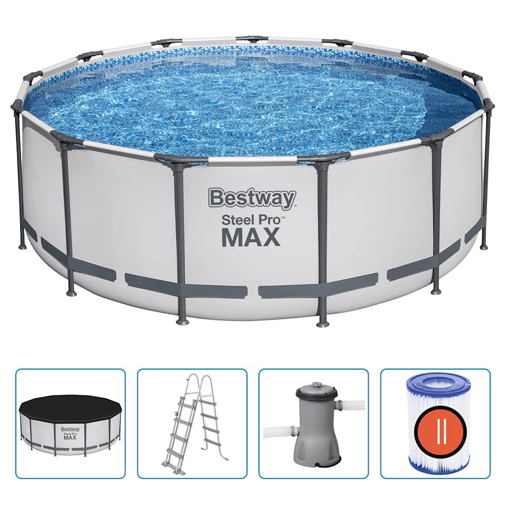 Bestway Steel Pro MAX Piscina Rotonda 396x122 cm