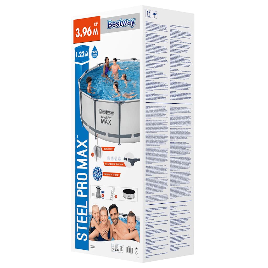 Bestway Steel Pro MAX Piscina Rotonda 396x122 cm