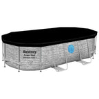 Bestway Set Piscina Power Steel 427x250x100 cm con Pompa Filtro e Scaletta