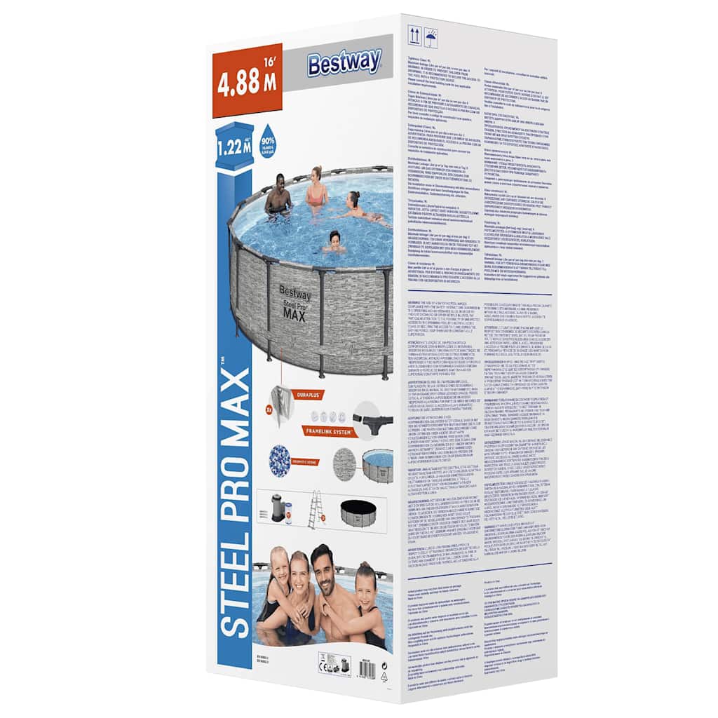 Bestway Piscina Power Steel Rotonda 488x122 cm
