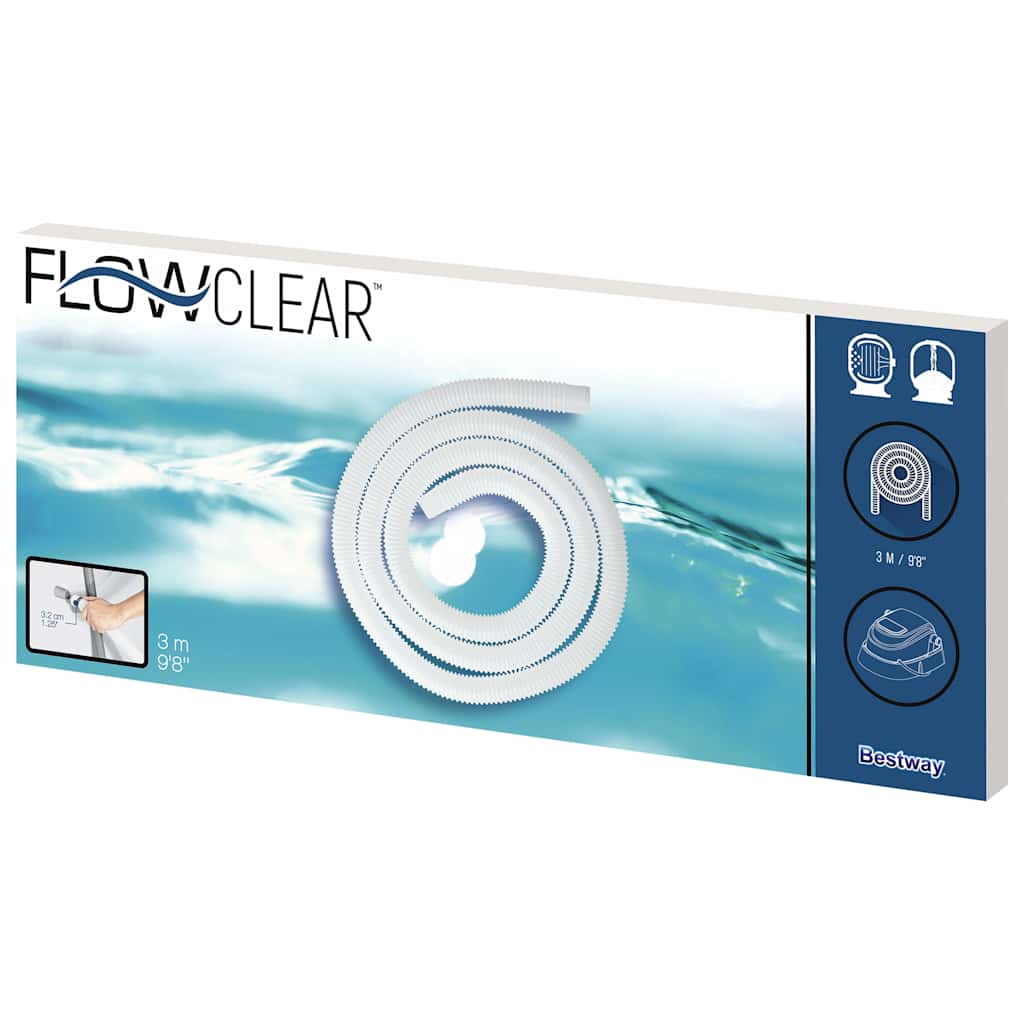 Bestway Tubo Flessibile di Ricambio Flowclear 32 mm - 3 m
