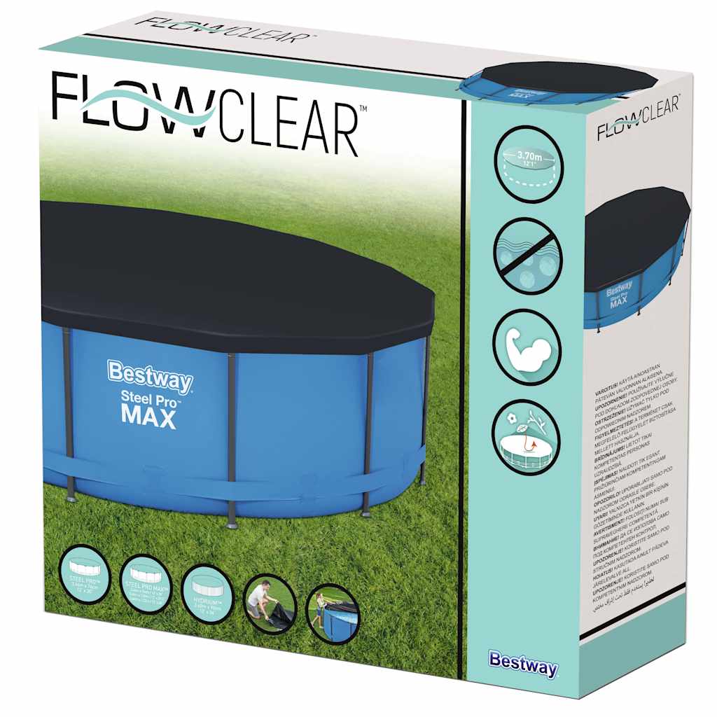 Bestway Copertura per Piscina Flowclear 366 cm Antracite