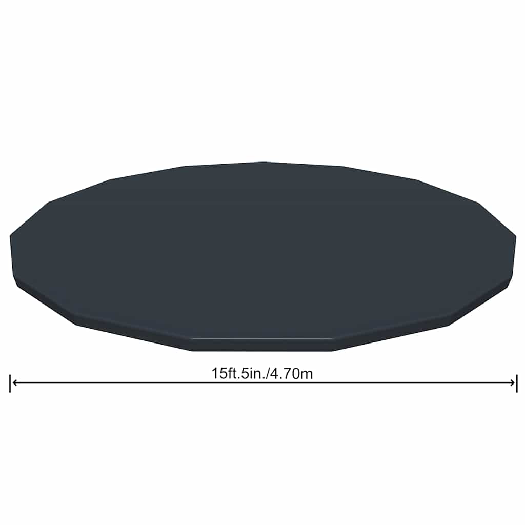 Bestway Copertura per Piscina Flowclear 457 cm Antracite