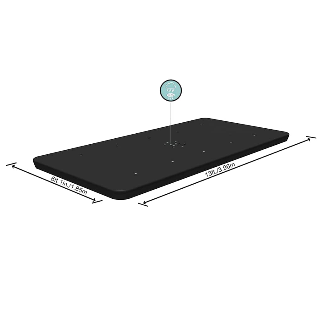 Bestway Copertura per Piscina Flowclear 404x201 cm Antracite