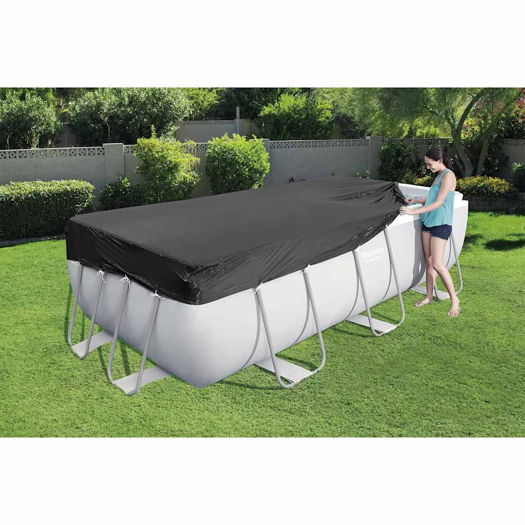 Bestway Copertura per Piscina Flowclear 404x201 cm Antracite
