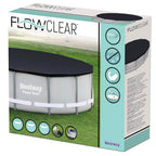 Bestway Copertura per Piscina Flowclear 427 cm Antracite