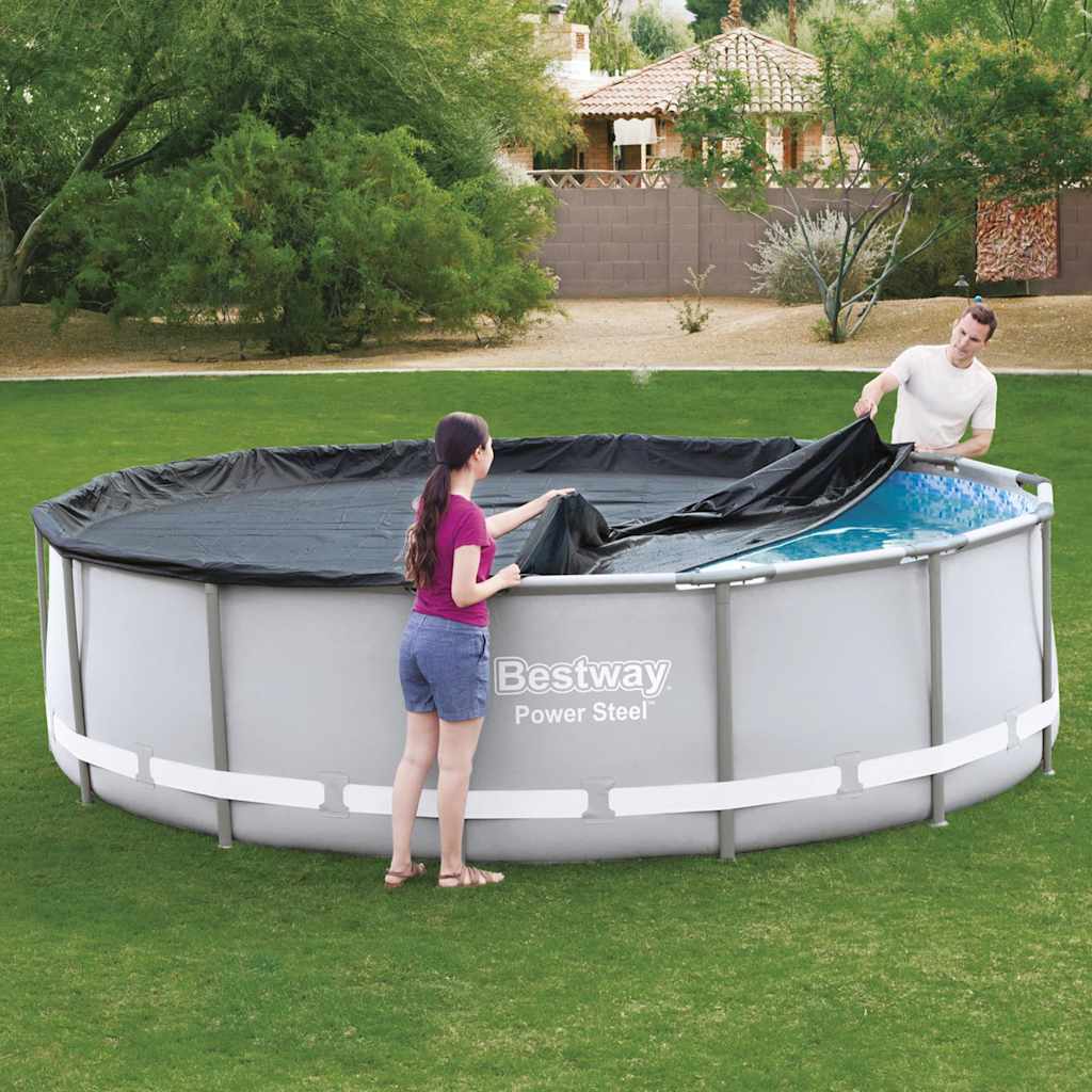 Bestway Copertura per Piscina Flowclear 427 cm Antracite