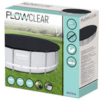 Bestway Copertura per Piscina Flowclear 488 cm Antracite