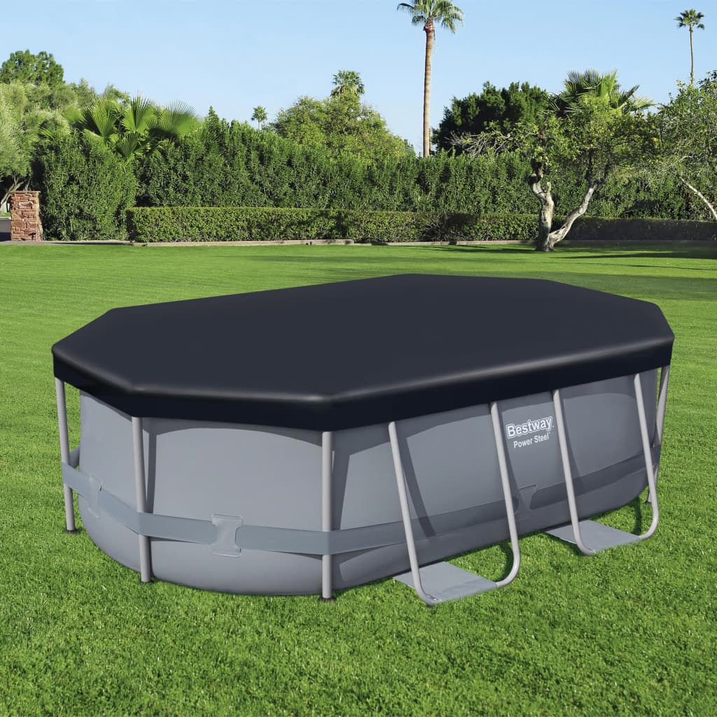 Bestway Copertura per Piscina Flowclear 300x200 cm Antracite