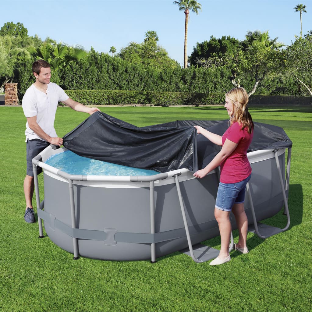 Bestway Copertura per Piscina Flowclear 300x200 cm Antracite