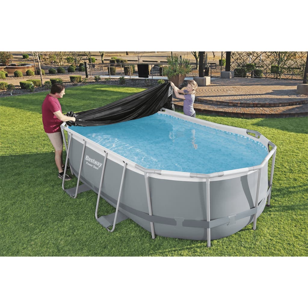 Bestway Copertura Flowclear 418x230 cm per Piscina Rettangolare