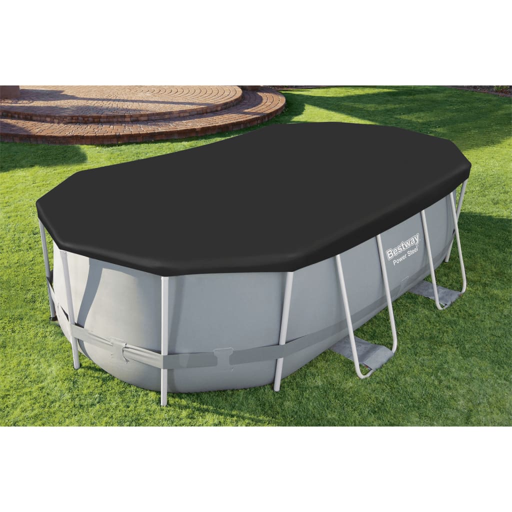 Bestway Copertura Flowclear 418x230 cm per Piscina Rettangolare