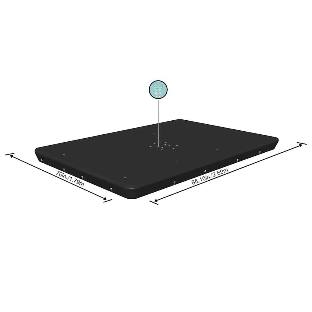 Bestway Copertura per Piscina Flowclear 269x179 cm Antracite