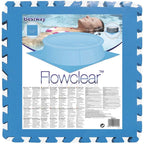 Bestway Protezioni per Pavimento Piscina 8 Pezzi 50x50 cm Blu