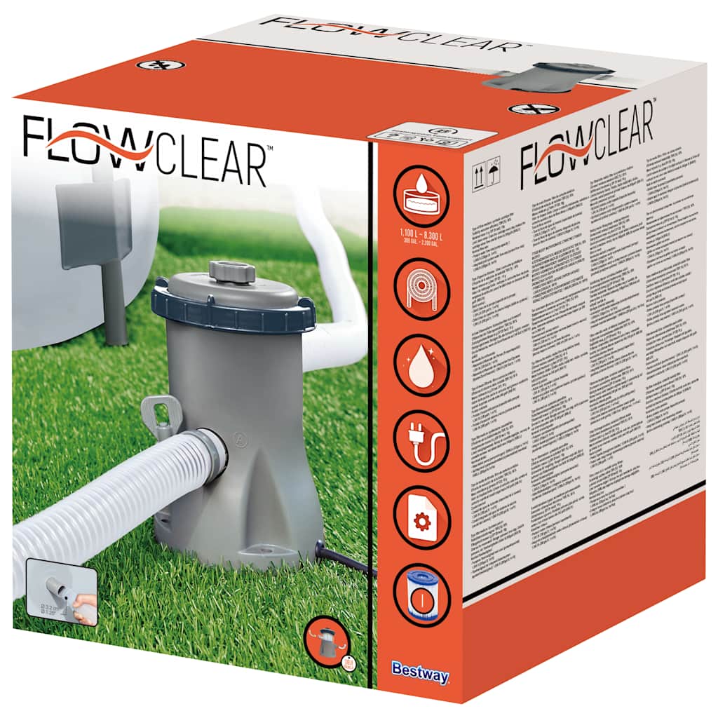 Bestway Pompa Filtro Flowclear 1249 L/h per Piscine