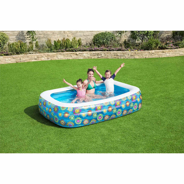 Bestway Piscina Gonfiabile per Bambini Blu 229x152x56 cm