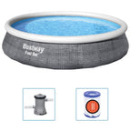 Bestway Set Piscina Gonfiabile Fast 396x84 cm con Pompa Filtro