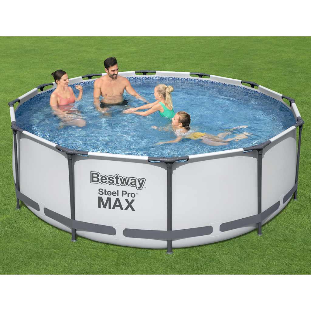 Bestway Set Piscina Steel Pro MAX 366x100 cm con Pompa e Filtro