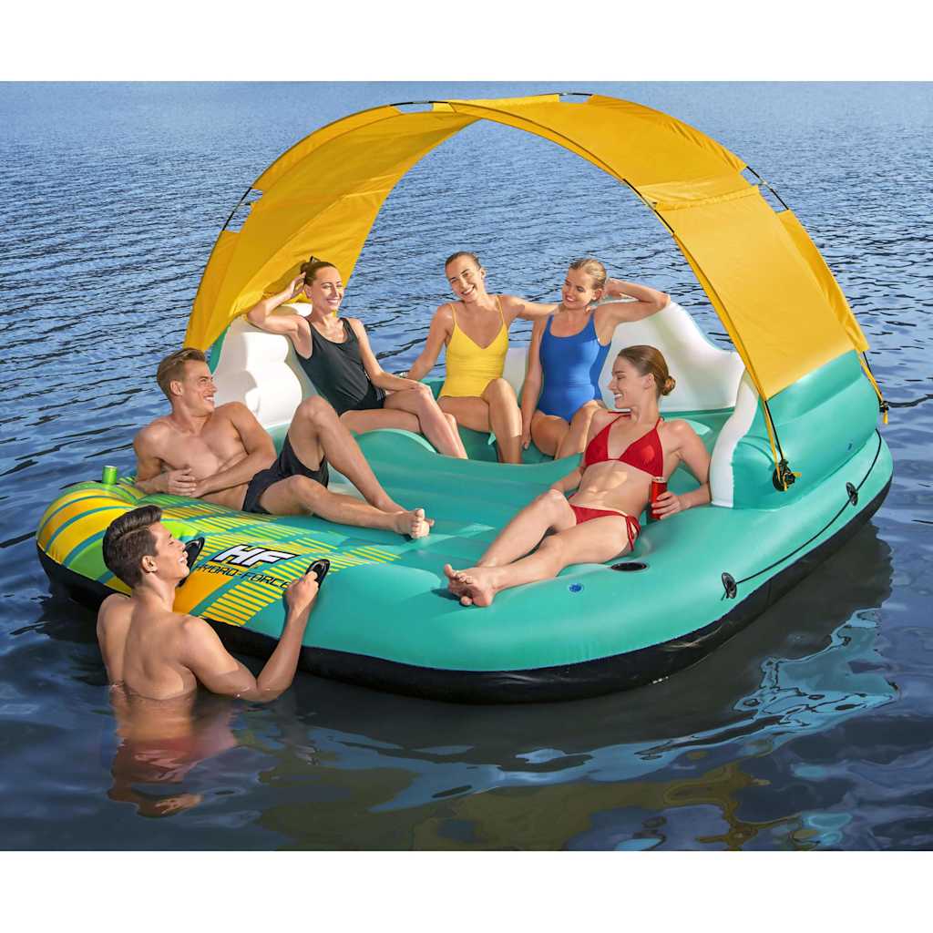 Bestway Isola Gonfiabile Sunny Lounge per 5 Persone 291x265x83 cm