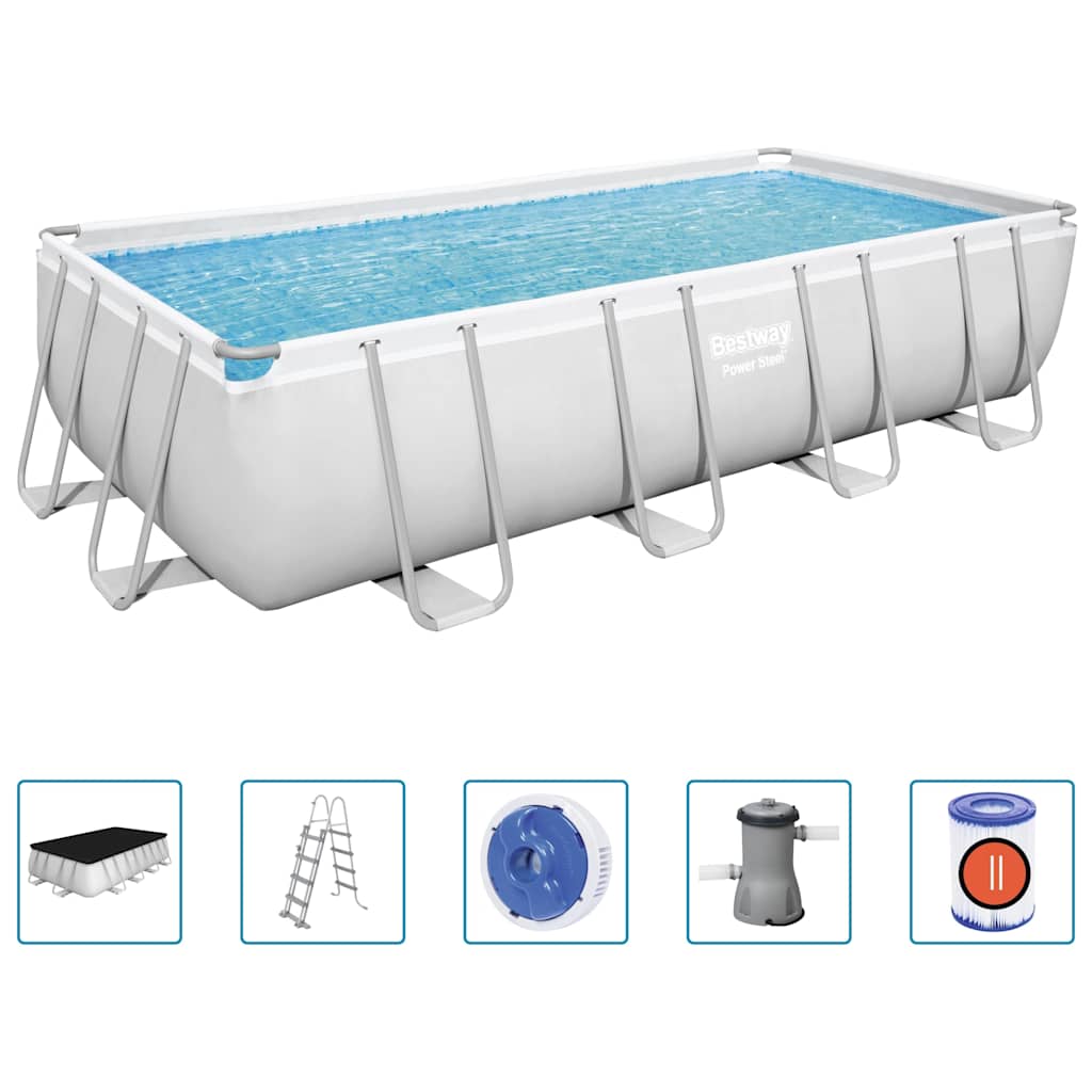 Bestway Power Steel Piscina Rettangolare 488x244x122 cm