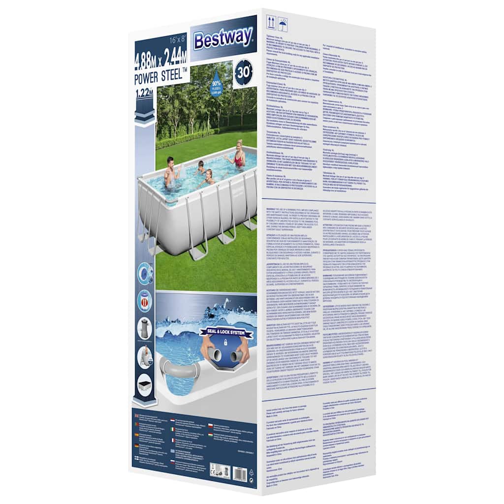 Bestway Power Steel Piscina Rettangolare 488x244x122 cm
