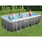 Bestway Power Steel Piscina Rettangolare 488x244x122 cm con Pompa e Filtro