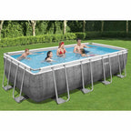 Bestway Power Steel Piscina Rettangolare 549x274x122 cm con Pompa e Filtro