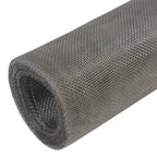Recinzione in Rete Acciaio Inossidabile 100x500 cm Argento