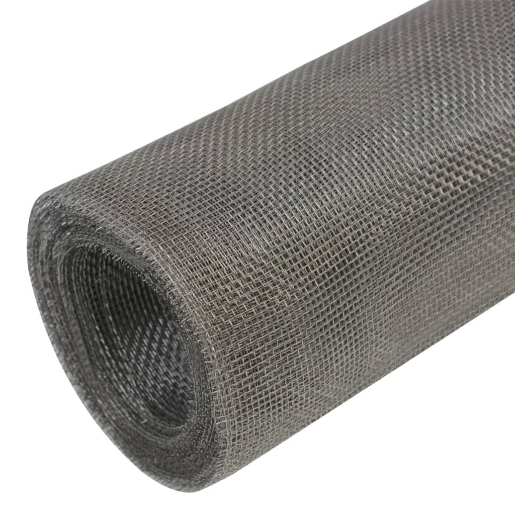Recinzione in Rete Acciaio Inossidabile 100x500 cm Argento