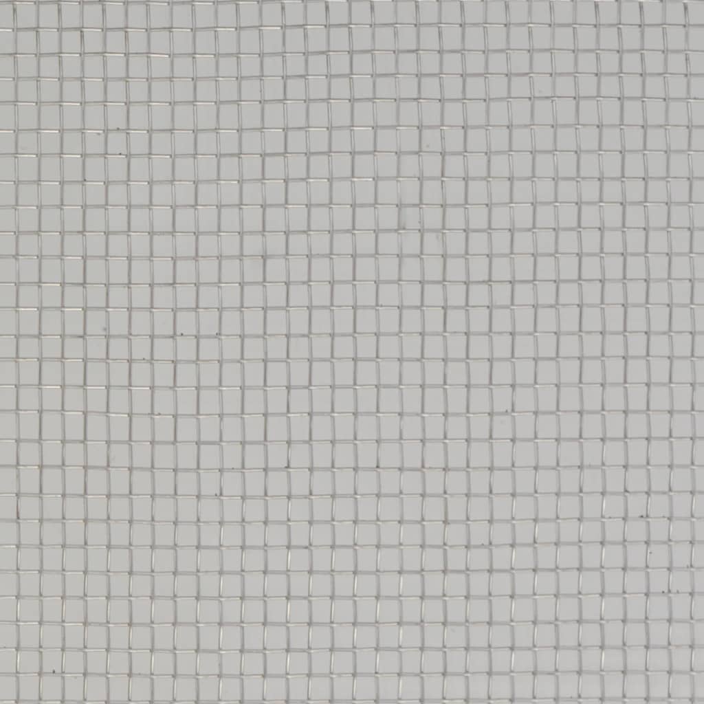 Recinzione in Rete Acciaio Inossidabile 100x500 cm Argento