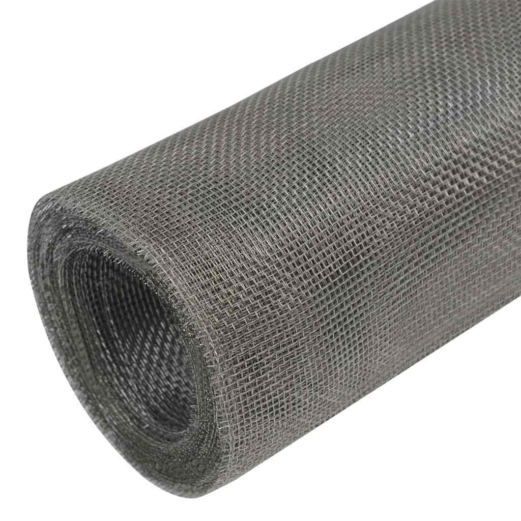 Recinzione in Rete Acciaio Inossidabile 100x1000 cm Argento