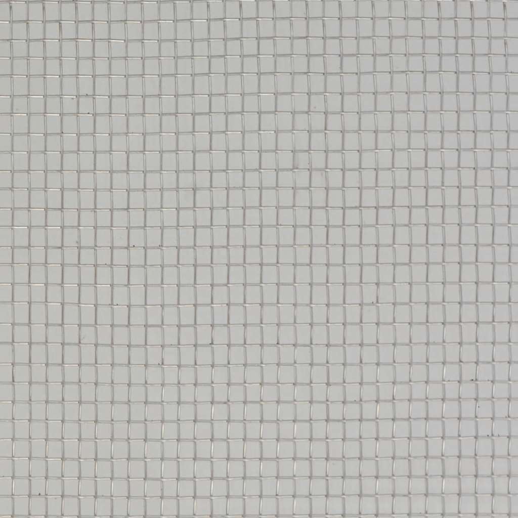 Recinzione in Rete Acciaio Inossidabile 100x1000 cm Argento