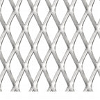 Pannello Recinzione Giardino Rete Acciaio Inox 50x50 cm Maglia 20x10 mm