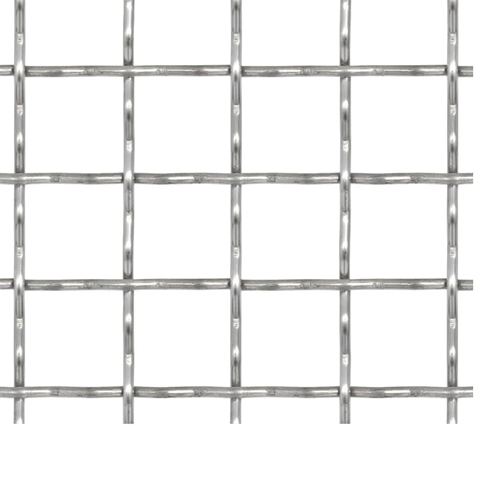 Recinzione in Rete Modulare Acciaio Inox 50x50 cm Maglie 11x11 mm