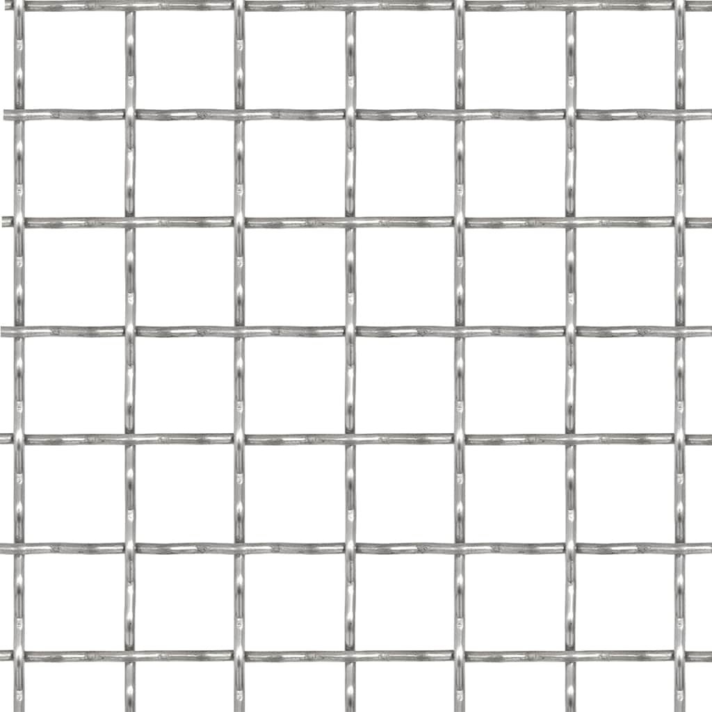 Recinzione in Rete Modulare Acciaio Inox 50x50cm Maglia 21x21mm Spessore 2,5mm