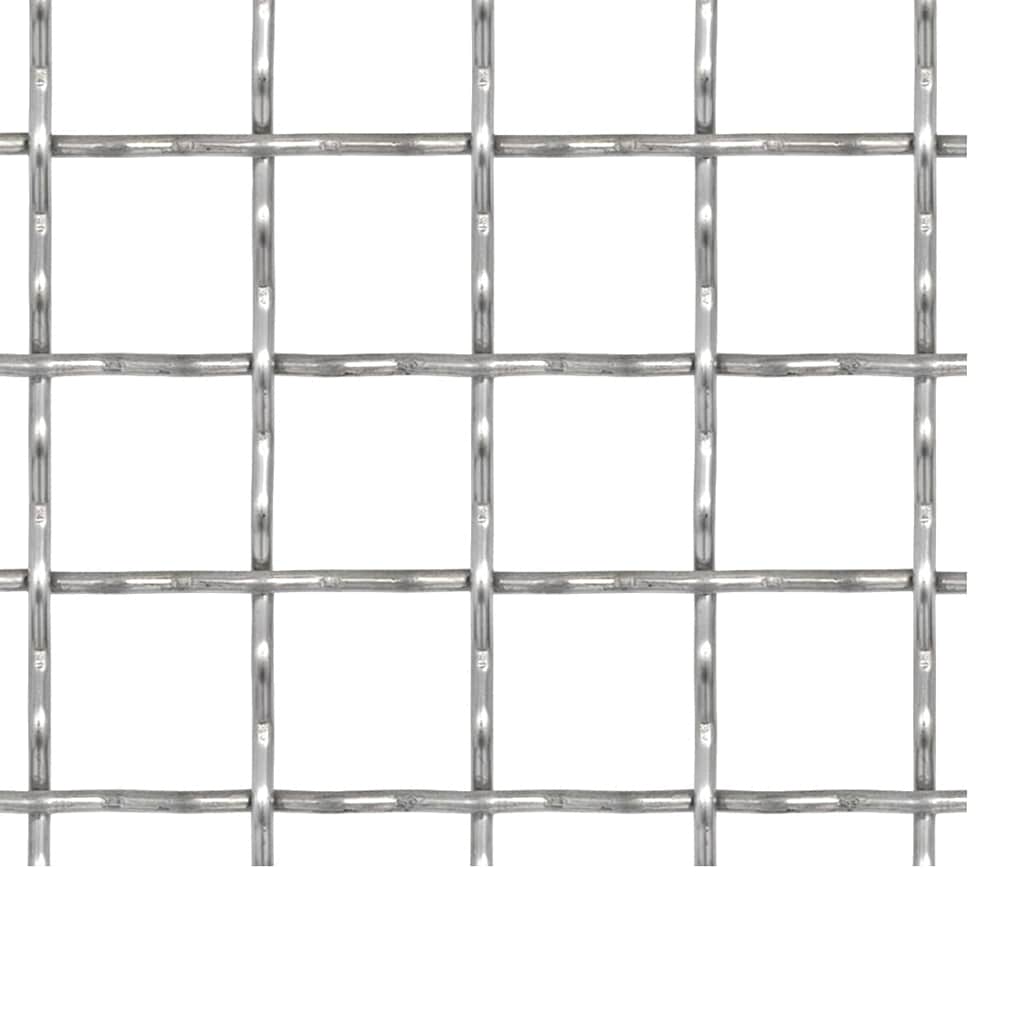 Recinzione in Rete Modulare Acciaio Inox 50x50cm Maglia 21x21mm Spessore 2,5mm