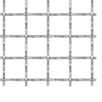 Pannello Recinzione Rete Metallica Acciaio Inox 50x50 cm Maglie 31x31 mm