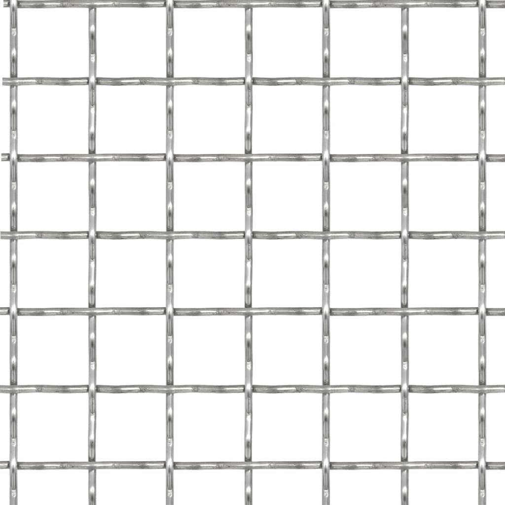 Recinzione in Rete Modulare Acciaio Inox 100x85cm Maglie 31x31mm Spessore 3mm