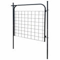 Cancello per Recinzione da Giardino 100x100 cm Acciaio Zincato Antracite