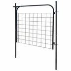 Cancello per Recinzione da Giardino 100x100 cm Acciaio Zincato Antracite