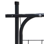 Cancello per Recinzione da Giardino 100x100 cm Acciaio Zincato Antracite