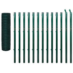 Recinzione Euro in Acciaio 25x1,7 m Verde