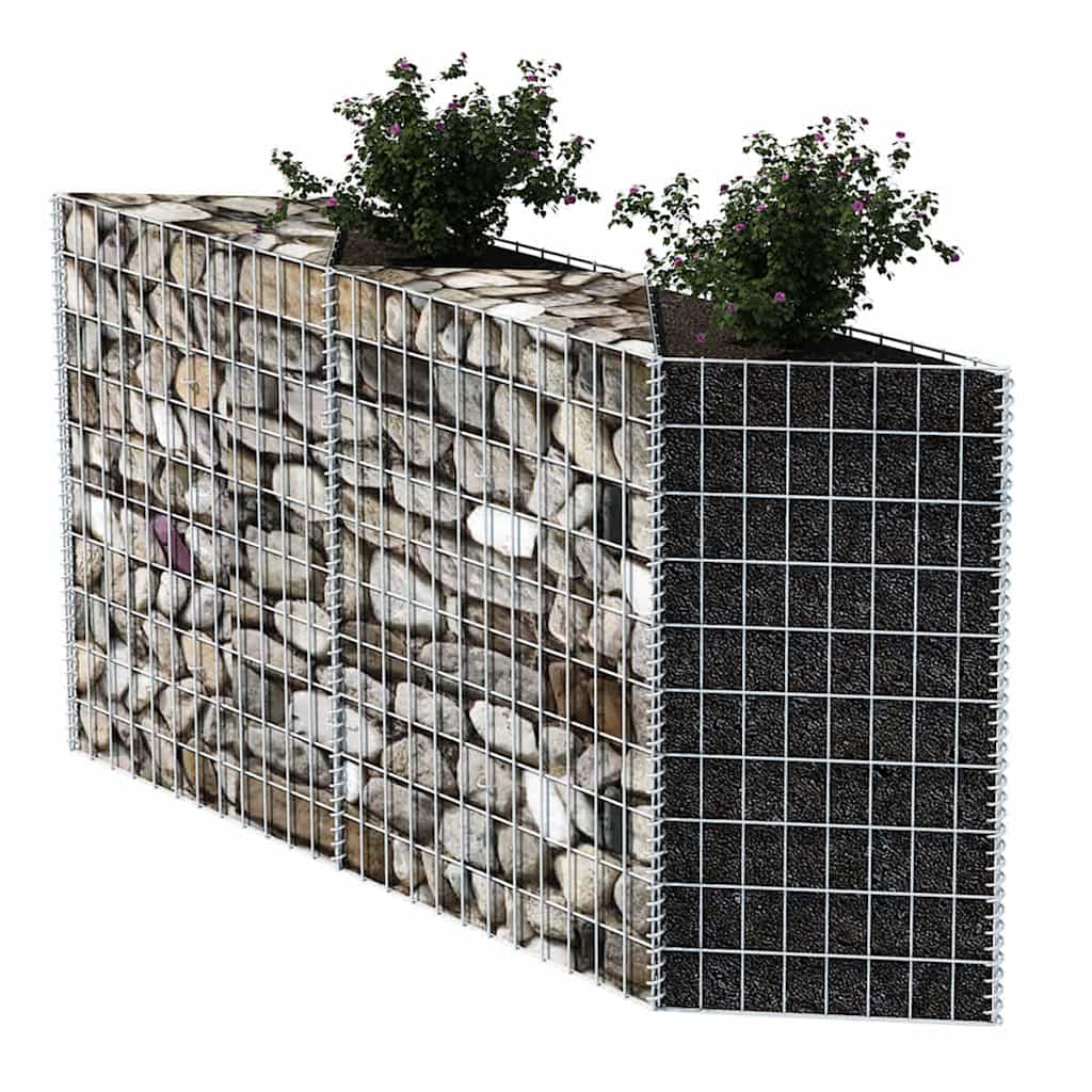 Gabbione in Rete Acciaio Zincato 120x30x100 cm