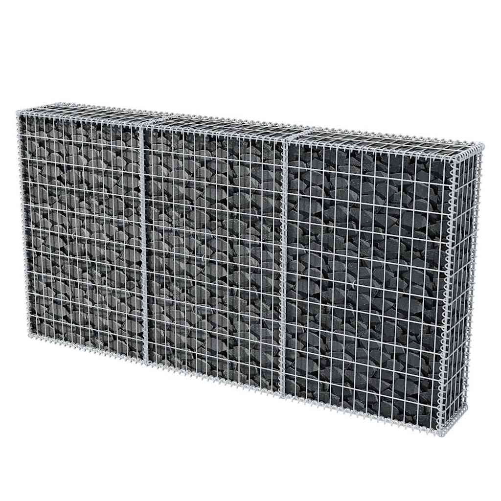 Gabbione in Rete Acciaio Zincato 200x30x100 cm