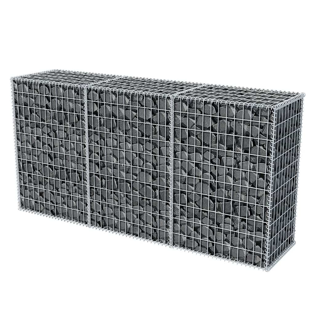Gabbione in Rete Acciaio Zincato 200x50x100 cm