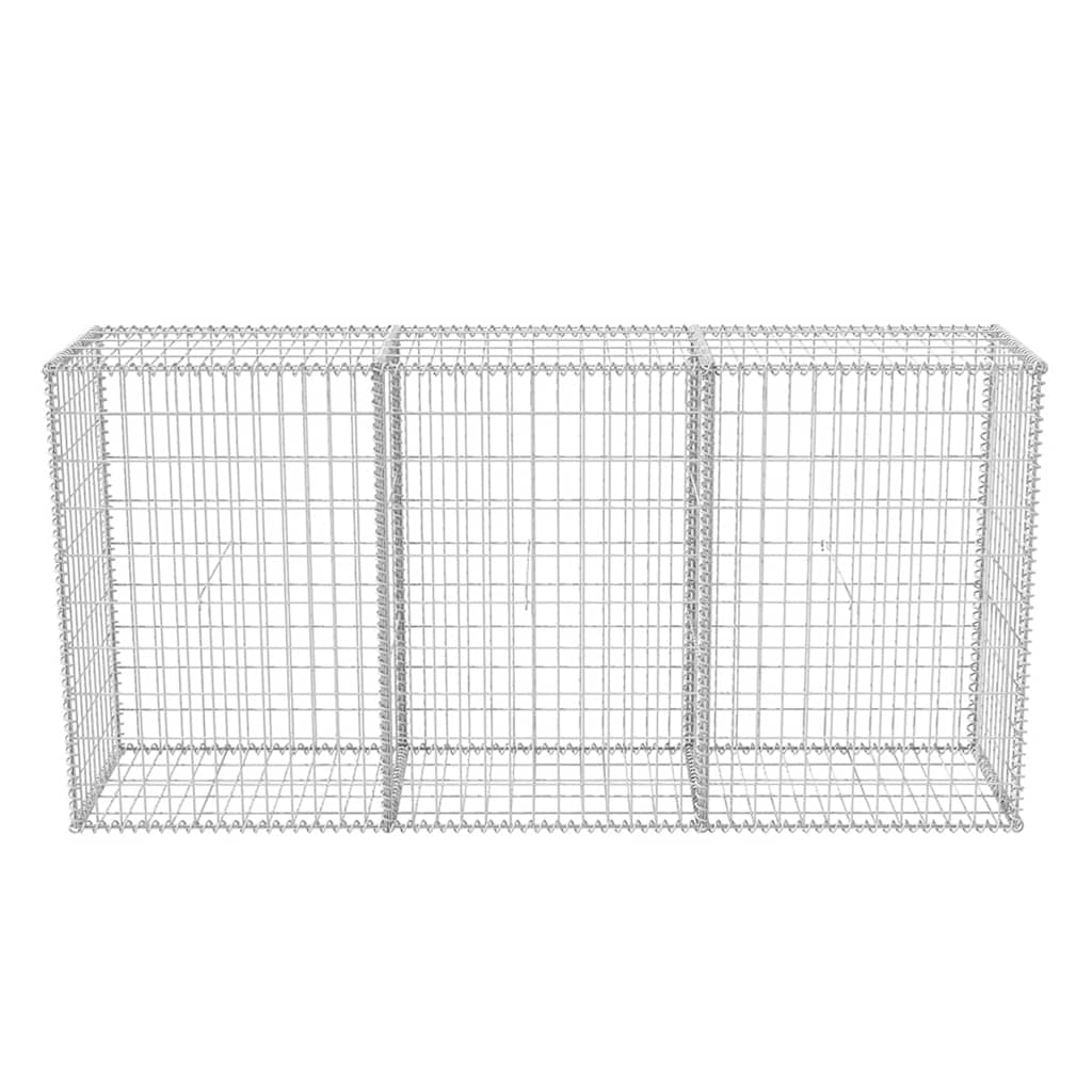 Gabbione in Rete Acciaio Zincato 200x50x100 cm