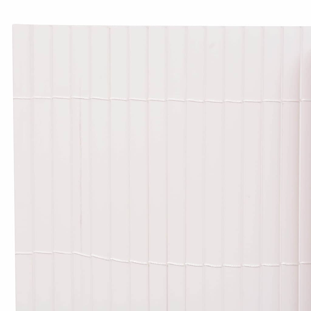 Recinzione da Giardino a Doppio Lato 90x300 cm PVC Bianca